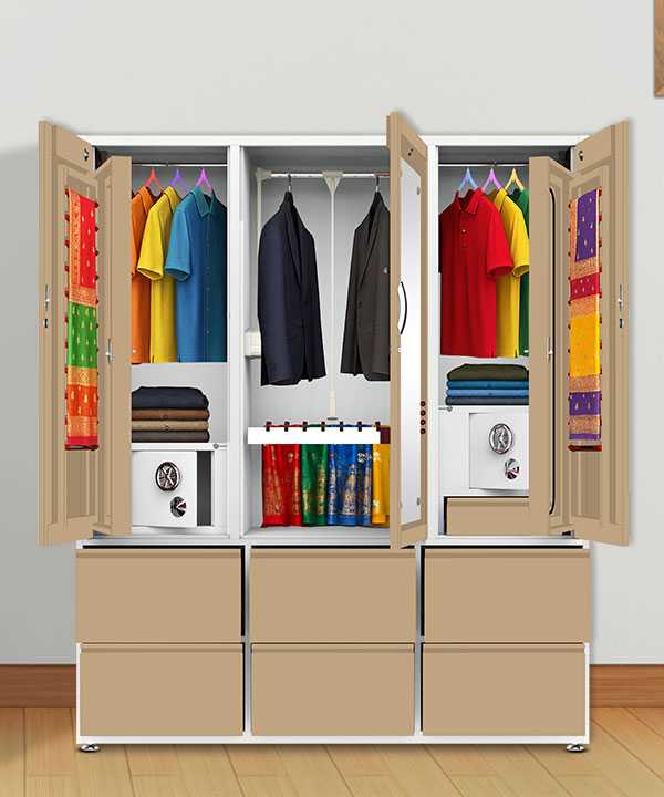 BHAGYA SHREE-4 MODEL - 2010x1676x610mm Triveni Almirah