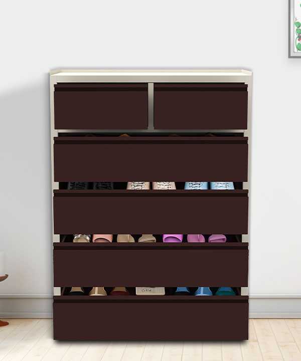 Shoe Rack - 1125x915x457mm Triveni Almirah